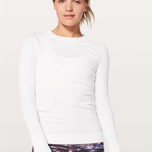 NWT Lululemon Rest Less Long Sleeve pull Over Shirt Top